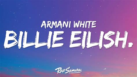 billie eilish lyrics armani white